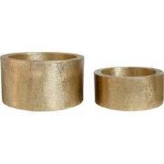 PTMD - Pot Eviee - Goud - 87x87x48.5cm - Set van 2
