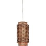 Hanglamp Bhutan - Bamboe/Zwart - Ø18x35cm