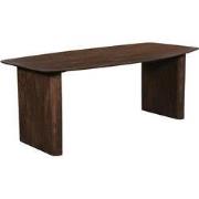 Eettafel Deens Ovaal - Donkerbruin Mangohout - 240x100x76cm - Dai