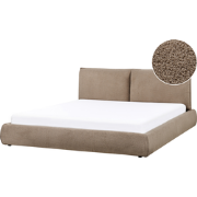 VINAY - Waterbed - Taupe - 180 x 200 cm - Bouclé