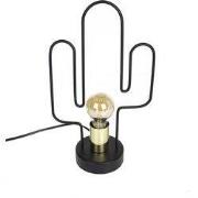 Metalen Cactus Lamp-21x36cm-Incl. gloeilamp-met gouden fitting-Housevi...