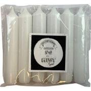 Kandelaar met Glas-7x11cm-Incl. 5 witte kaarsen-Metaal-Black-Housevita...