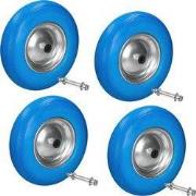 ECD Germany 4x Kruiwagenwiel gemaakt van lekbestendig PU - banden met ...