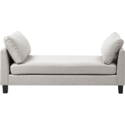 ARCHIANE - Chaise longue - Lichtgrijs - Polyester