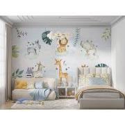 Safari droom - Kinderbehang - 389,6 cm x 280 cm - Walloha