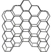 Light & Living - Wijnrek SALBRIS - 48x18x52cm - Zwart