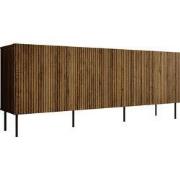 Meubella - Dressoir Tartagal - Donkerbruin eiken - 200 cm