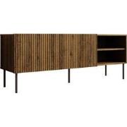 Meubella - TV-Meubel Tartagal - Donkerbruin eiken - 150 cm