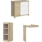 Sacha kleine eiken boekenkast commode - Franse productie