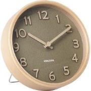 Table Clock Pure Wood Grain