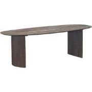 Eettafel Deens Ovaal 240cm - Donkerbruin Mangohout - Feline