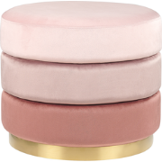 LOUIN - Poef - Roze - Fluweel