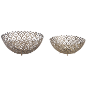 GROGOL - Decoratief dienblad set van 2 - Goud - Aluminium