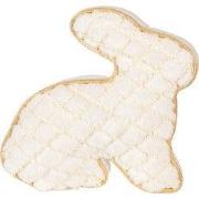 Clayre & Eef Deurstopper Konijn 29x10x27 cm Wit Polyester