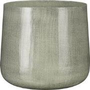 Mica Decorations Benson Bloempot - H24 x Ø26 cm - Metaal - Lichtgrijs