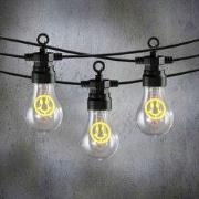 Luca Lighting Smiley LED Lichtsnoer Buiten - L450 cm - Geel