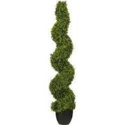 Mica Decorations Buxus Spiraal Kunstboom - H120 x Ø25 cm - Groen