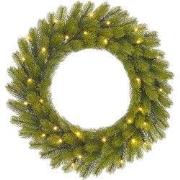 Black Box Trees Nigata Kerstkrans met LED Verlichting - Ø60 cm - Groen