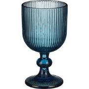 Mica Decorations Merlot Wijnglas set van 6 - 250 ml - Glas - Blauw