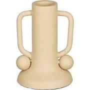 Mica Decorations Ula Kandelaar - H12 x Ø8 cm - Metaal - Beige