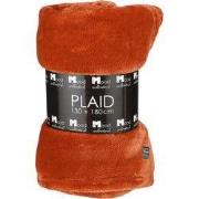 Mica Decorations Famke Fleece Plaid - L180 x B130 cm - Terra