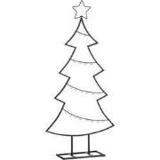 Mica Decorations Decoratie boom zwart - l50xb15xh105cm