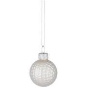 House of Seasons Kerst Ornament Golfbal - Ø4 cm - Wit