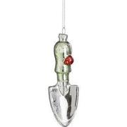 House of Seasons Kerst Ornament Tuinschepje - L4 x B3 x H12 cm - Groen