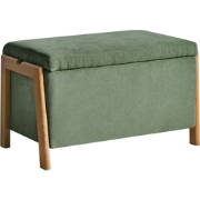 EDLAND - Opbergbankje - Groen - Stof