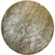 PTMD Flavia Brown Viscose Handwoven Carpet Round L