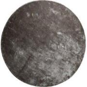 PTMD Flavia Grey viscose handwoven carpet round 160 cm