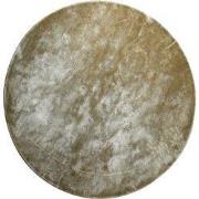 PTMD Flavia Brown Viscose Handwoven Carpet Round S