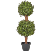 BUXUS BALL TREE - Kunstplant - Groen - 92 cm - Synthetisch