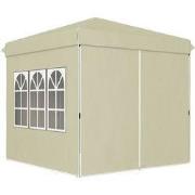 Pop-up Partytent met zijwanden 250x250 cm - Creme