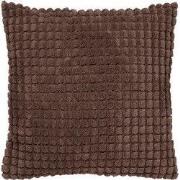 ROME - Kussenhoes 45x45 cm - 100% polyester - effen kleur - Chocolate ...