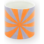Pot - Flowerpot - Swirl - Lilac/Orange - 12.5x12.5x13cm