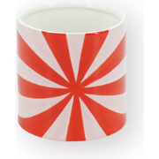 Pot - Flowerpot - Swirl - Red/Pink - 15.5x15.5x16cm