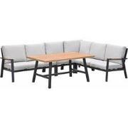 Garden Impressions Lissabon lounge dining set 5-delig R - valley sand