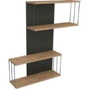 Wandplank met 2 vakken H96 cm  DESTAN