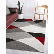 Belos Modern Rood vloerkleed - Designer - 240 X 330 CM