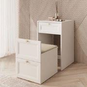 Meubella - Kaptafel Rumble - Wit - 50 cm - Met stoeltje