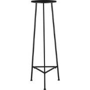 Mica Decorations Adine Plantentafel - H120 x Ø35 cm - Metaal - Zwart