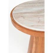 Housecraft Living Mees Bijzettafel Rond 40 cm Marmer/ Hout