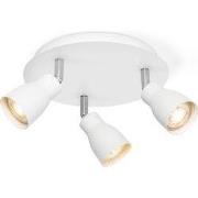 Home sweet home LED opbouwspot Alba 3 lichts Ø 22 cm - wit