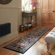 Loper Laagpolig vloerkleed Gillingham- Klassiek - Blauw - 66 x 300 cn