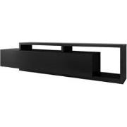 Meubella - TV-Meubel Bello - Mat Zwart - 219 cm