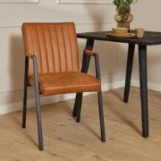 Starfurn - Eetkamerstoel Tivoli - Bruin - 87x52x62 cm