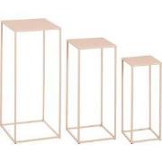 Mica Decorations Quinty Bijzettafel - Set van 3 - L30 x B30 x H70 cm -...