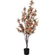 Clayre & Eef Kunstboom 20x20x135 cm Oranje Kunststof