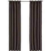 Larson - Luxe effen blackout gordijn - met haken - 1.5m x 2.5m - Choco...